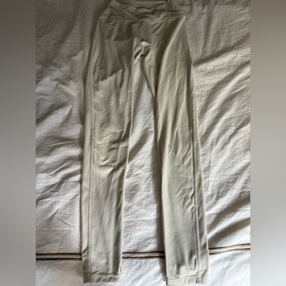 Leggings with High Wrap Waist in Light Beige. Size Small. - Picture 1 of 5